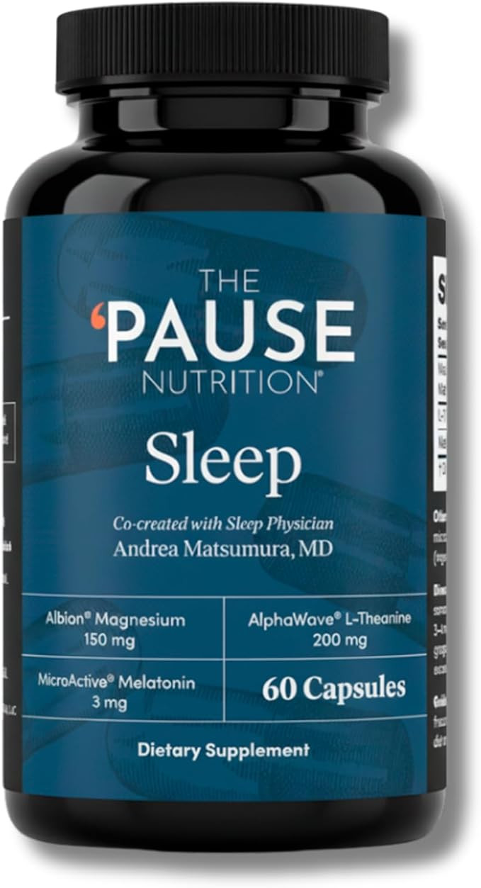 The 'Pause Life Sleep Supplement, Non Habit Forming Nighttime Blend of Magnesium, MicroActive Mel... | Amazon (US)