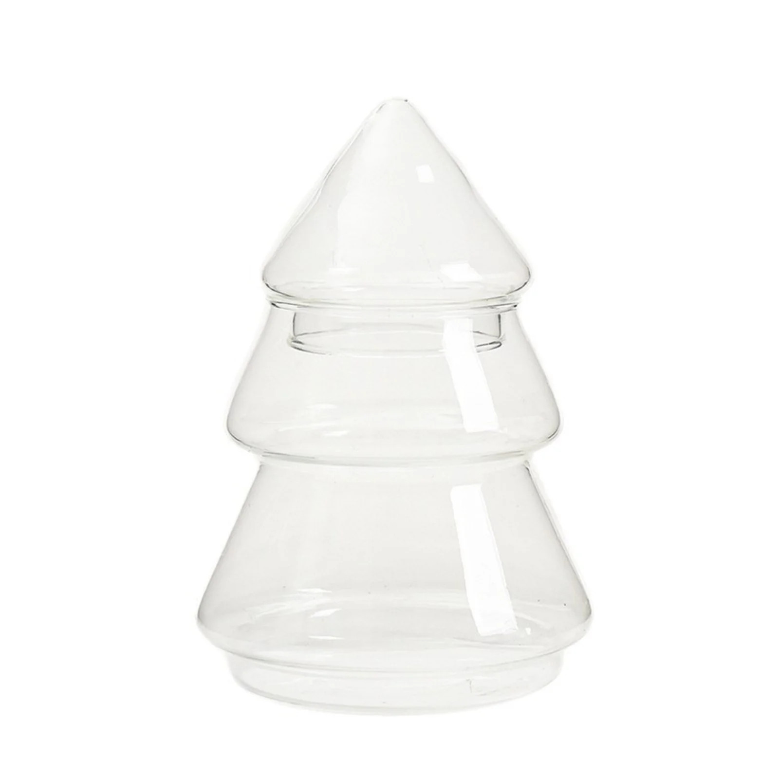 1 Pcs Christmas Tree Candy Jars, Glass Cookie Jars with Lids, Clear Glass Candy Box Christmas Tre... | Walmart (US)