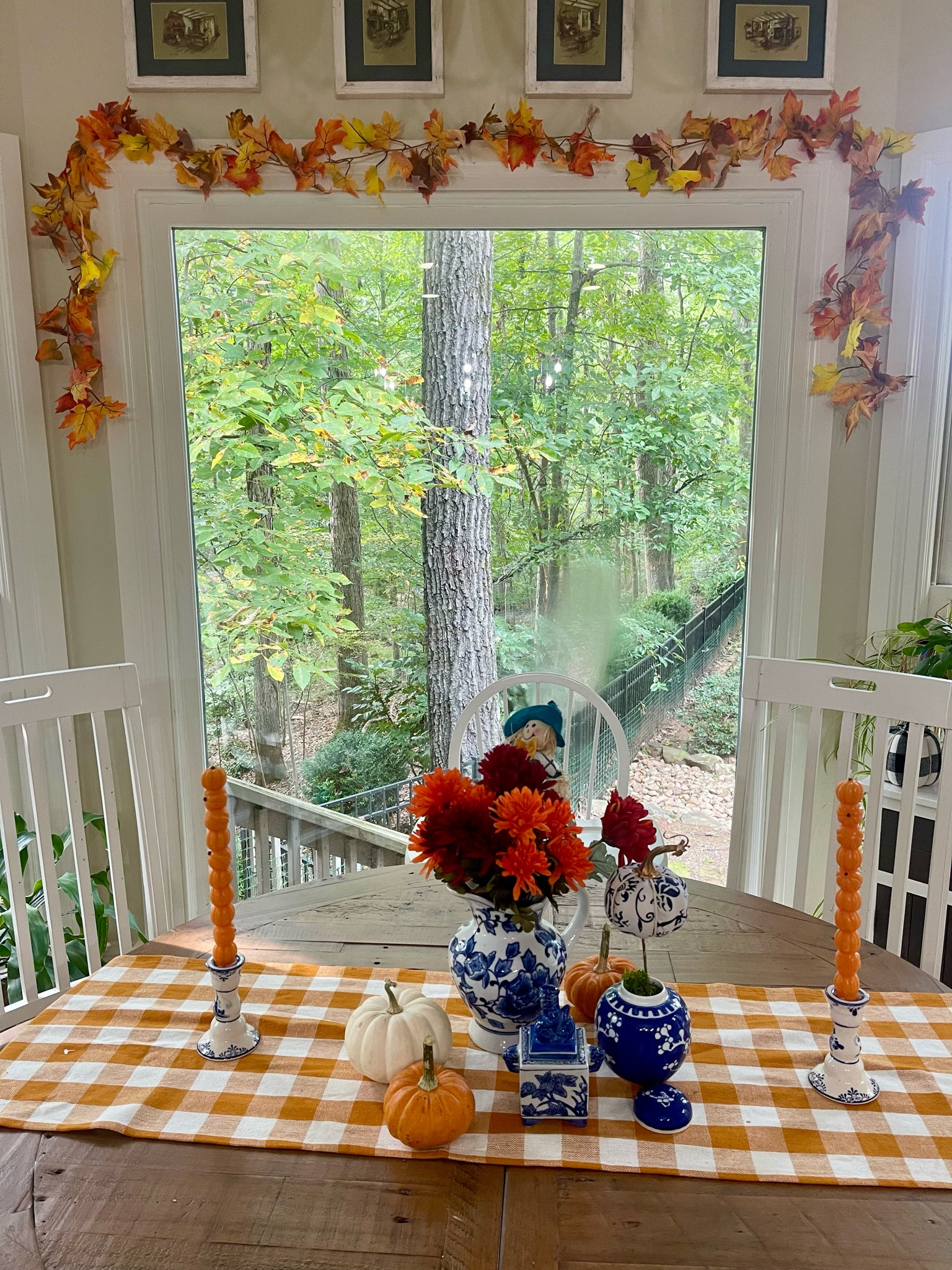Kitchen table, round kitchen table, fall decor, ginger jar, blue & white decor, fall garland 

#LTKFindsUnder50 #LTKFindsUnder100 #LTKHome