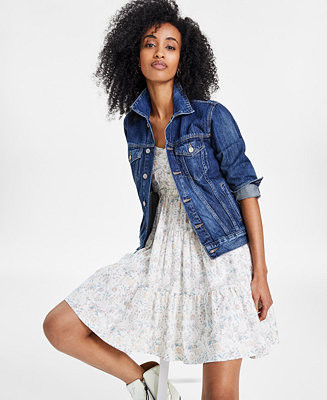 Lucky Brand Cotton Denim Trucker Jacket - Macy's | Macy's