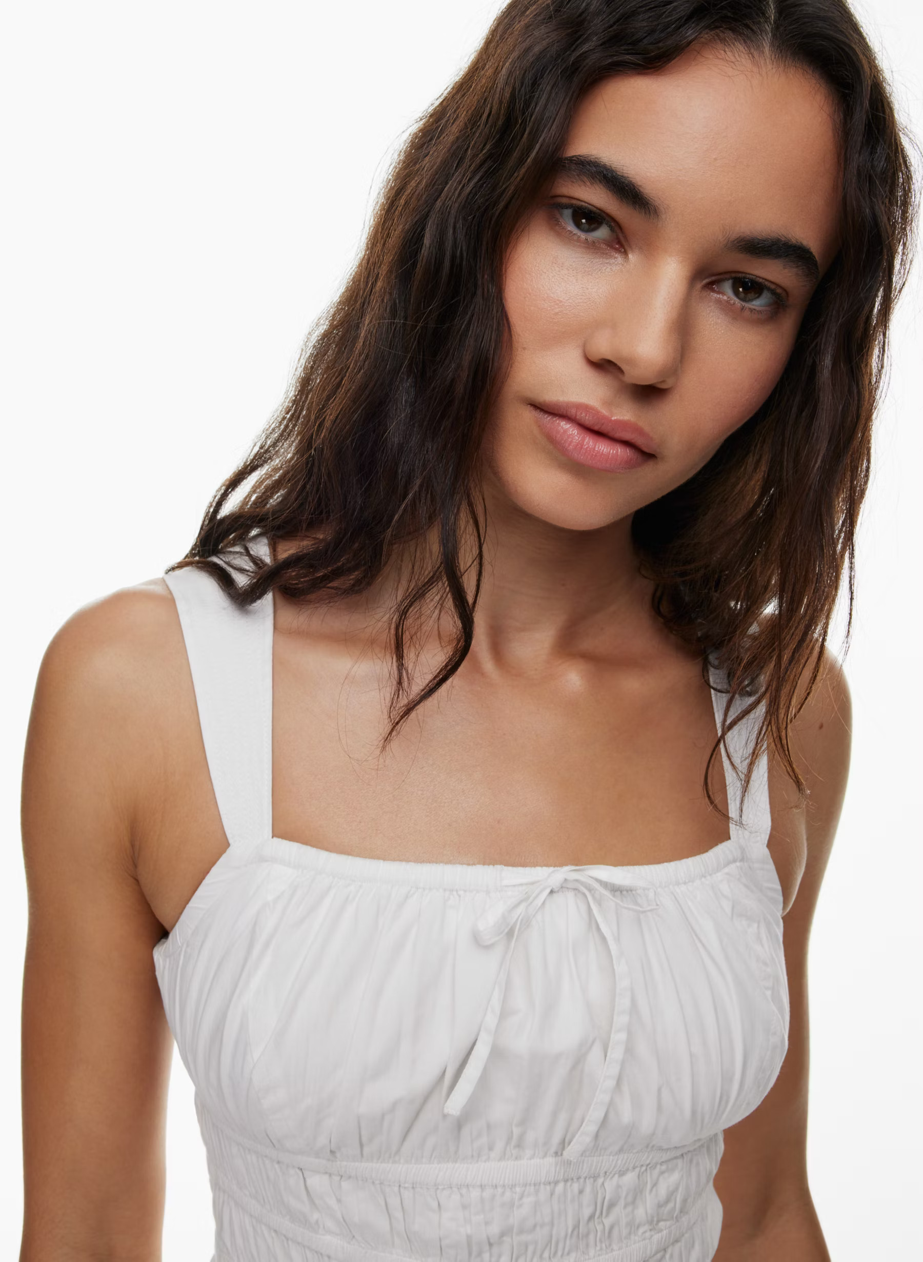 MARTINE POPLIN MIDI DRESS | Aritzia