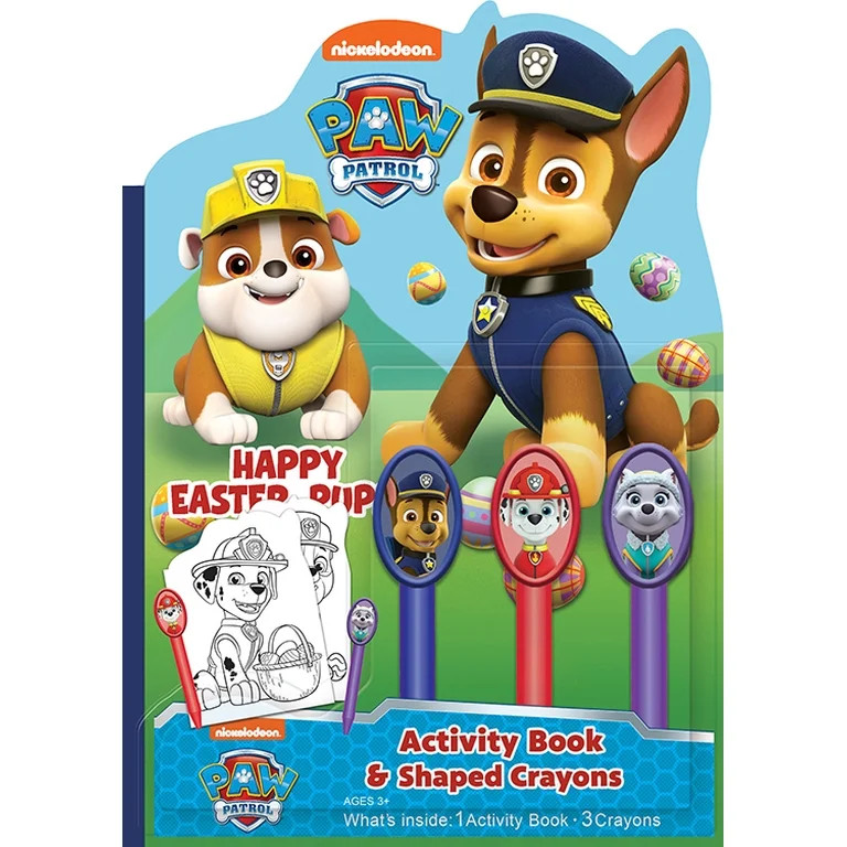 PAW Patrol 24-Page Coloring and Activity Book with 3 Character Crayons, by Bendon | Walmart (US)