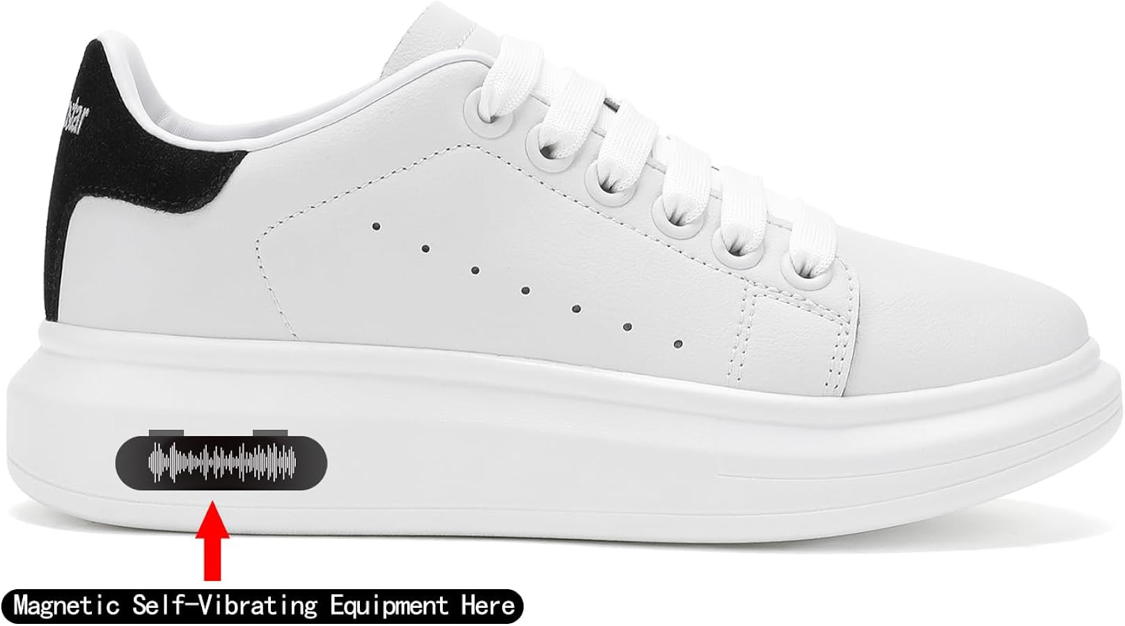 Women's Fashion Sneakers,Vibration Height Increase Shoes Lightweight Comfortable Casual Skateboar... | Amazon (US)
