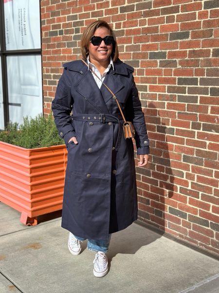 The perfect Ann Taylor transitional Trench Coat!!!  I love the quality and the fit!  This trench is heavy without being too heavy!  And, this beauty looks great with jeans and sneakers, with dress pants and heels, or with a dress and boots! Do you own a trench coat? If so, what color is yours and how do you style it???

Fun fact about me:  I worked at Ann Taylor in Lenox Mall when I was in college!  This classic trench is one of those investment pieces that won’t go out of style and that will exceed the cost per wear! I’m wearing my typical size XL; I think that the fit is TTS to slightly large.    

#LTKstyletip