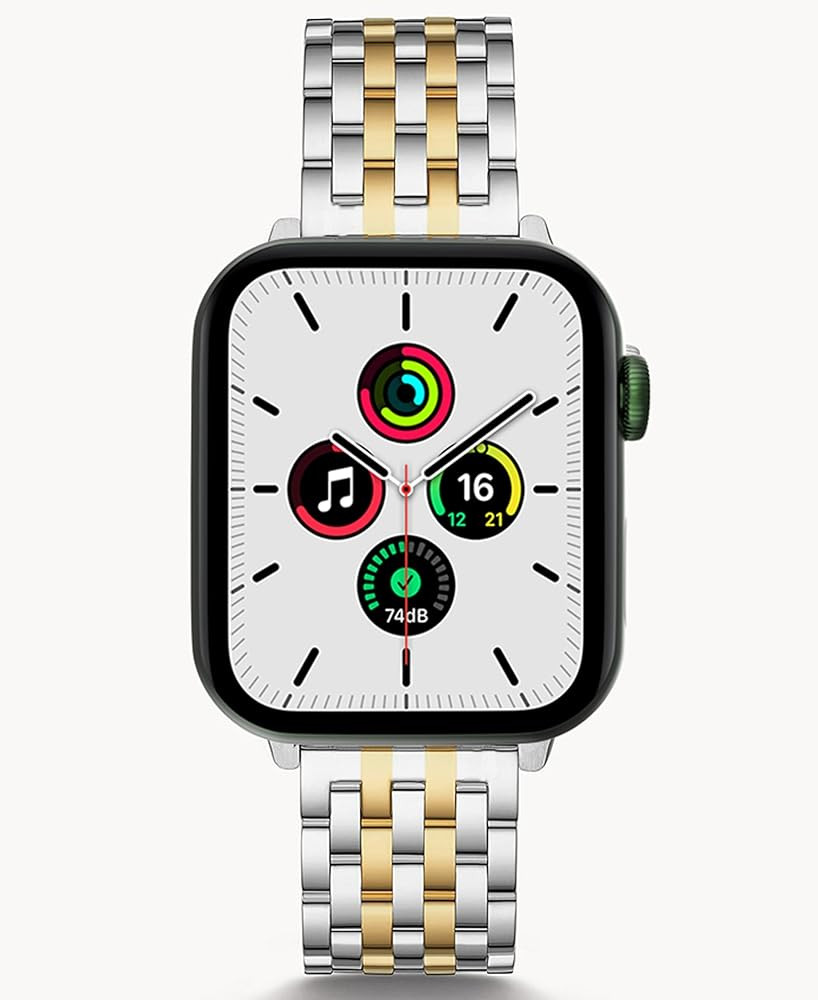 Watch Bands for Apple Watch 38mm 40mm 41mm 42mm 44mm 45mm for Women, Dressy Seven-link Bands for ... | Amazon (US)