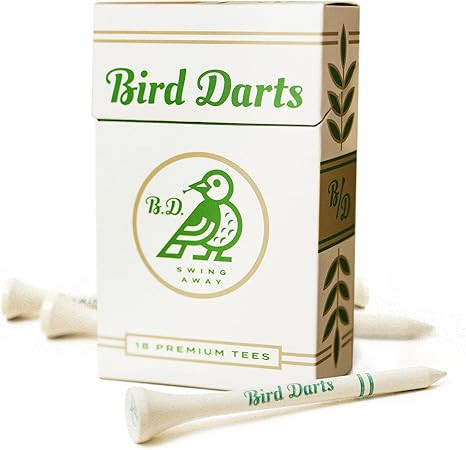 Premium Bamboo Wood Golf Tees, 18/72/180 Units (Packs of 18), 2 ¾ Golf Tees in Cigarette-Style P... | Amazon (US)
