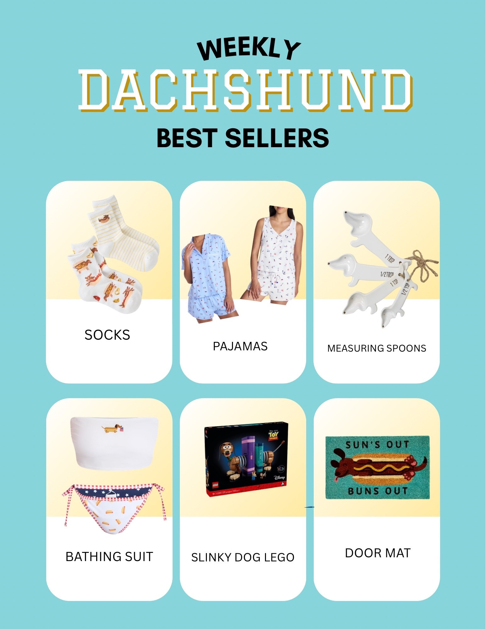 Dachshund best sellers of the week!