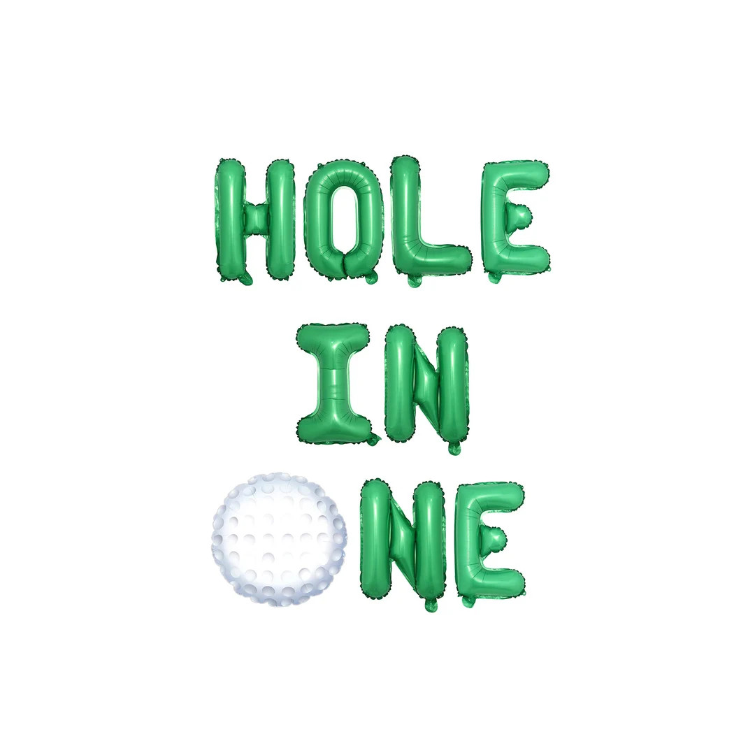 Hole in One Birthday Banner Balloon Decorations Golf 1st Birthday Balloon Banner Golf First 1st B... | Etsy (US)