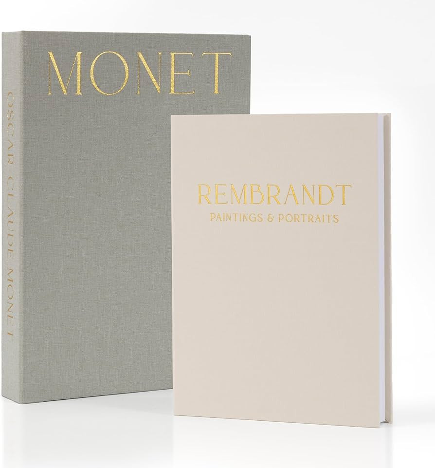 ZICOTO Beautiful Decorative Books - Set of 2 Linen Boxes Enhance Your Coffee Table, Bookshelf or ... | Amazon (US)