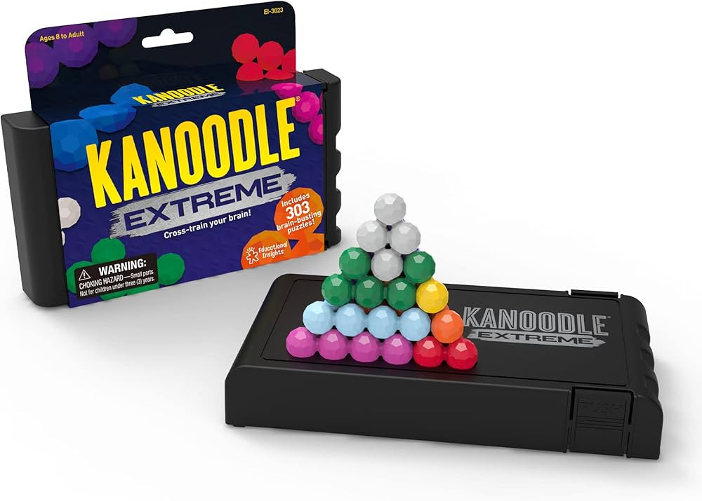 Educational Insights Kanoodle Extreme Puzzle Game, Brain Teaser Puzzle Challenge Game, Stocking S... | Amazon (US)
