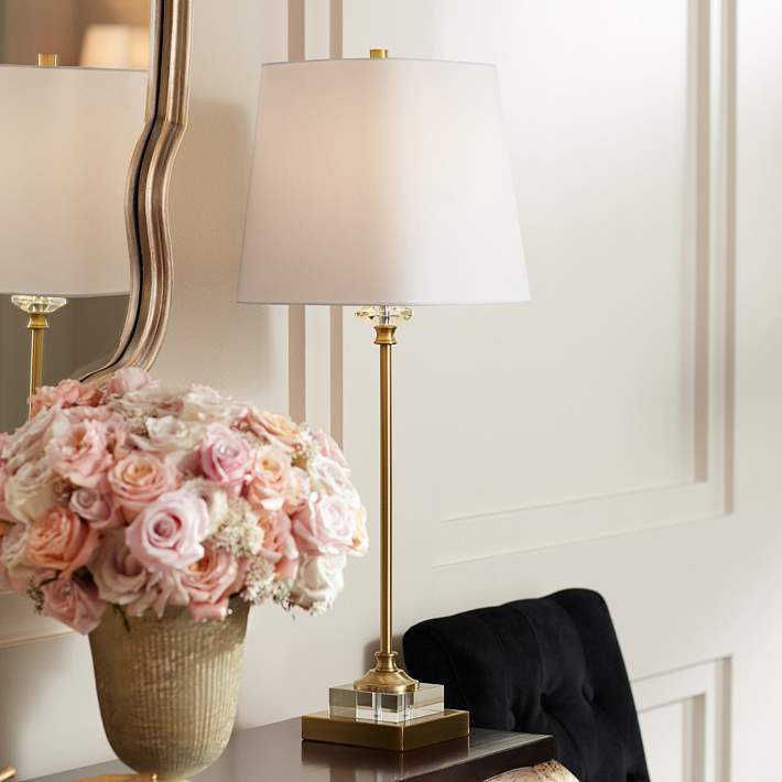 Regency Hill Julia Traditional Gold and Crystal Buffet Table Lamp - #32Y15 | Lamps Plus | Lamps Plus