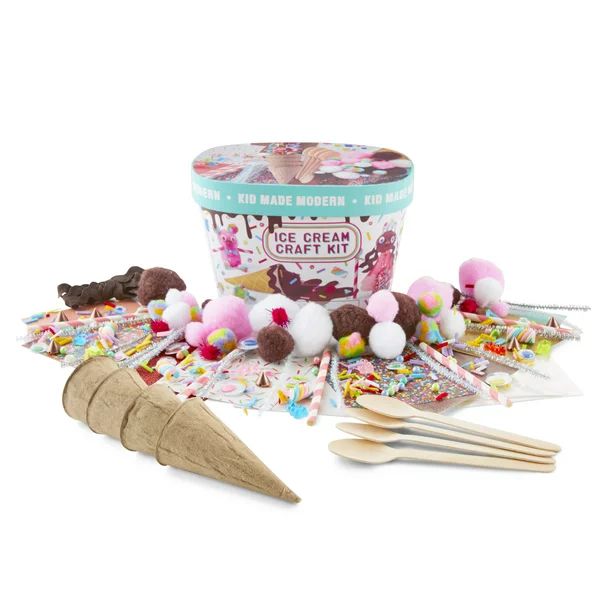 Kid Made Modern Ice Cream Craft Kit for Kids Ages 6 and Up | Walmart (US)