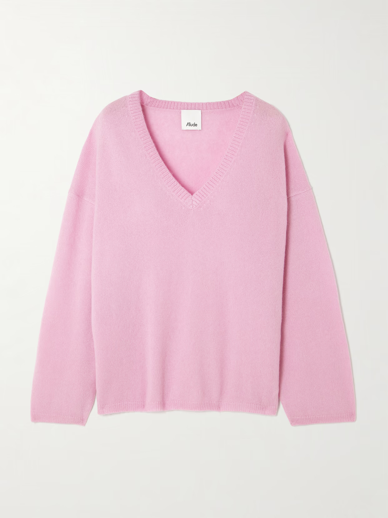 Allude - Oversized Cashmere And Silk-blend Sweater - Pink | NET-A-PORTER (US)