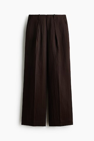 H & M - Crinkled Dress Pants - Dark Brown | H&M (US + CA)