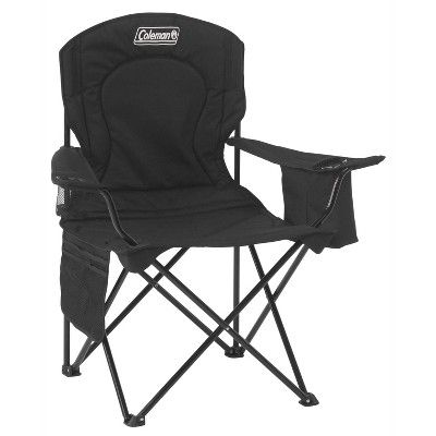 Coleman Quad Portable Camping Chair with Built-In Cooler - Black | Target