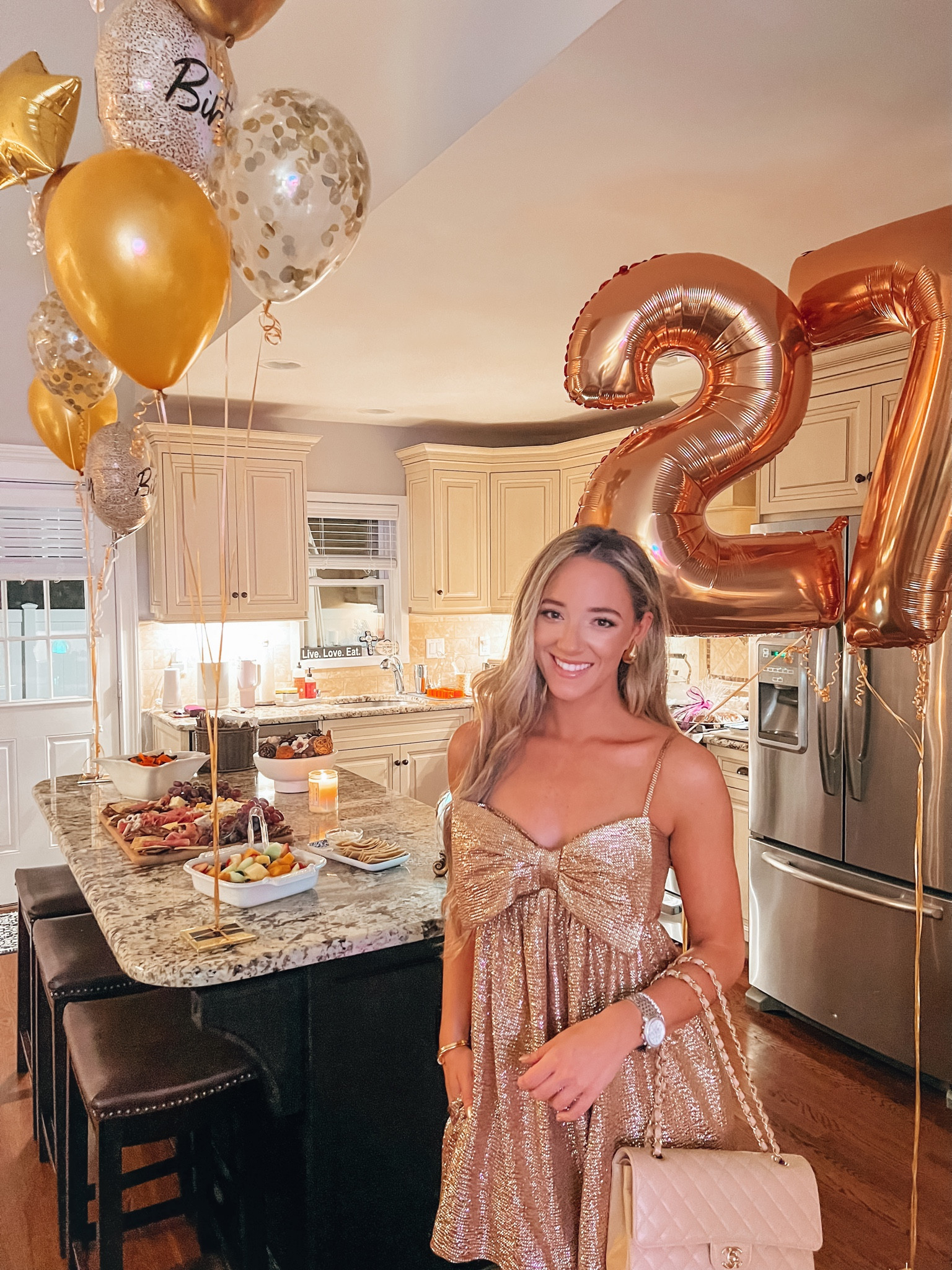 Celebrated my golden birthday in the most perfect sparkle gold bow dress from Show Me Your Mumu! 

#LTKstyletip #LTKparties #LTKHoliday