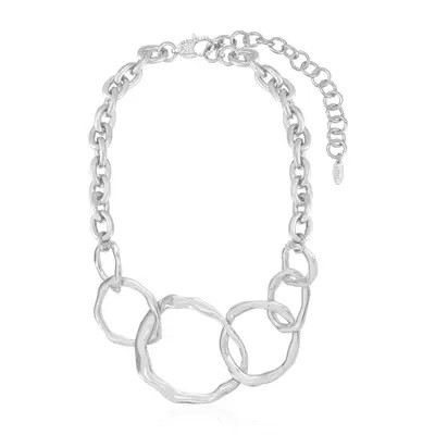 Ettika Interlocking Loop Necklace in Silver at Nordstrom | Nordstrom