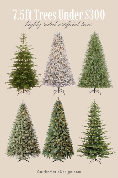 7.5 ft artificial christmas trees under $300. I have the two Home Depot christmas trees and the Michaels christmas tree and they are all high quality and beautiful. The other three have great ratings as well. Great options for a budget friendly tree. Affordable Christmas decor, cozy Christmas living room, wayfair christmas tree, sparse tree

#LTKhome #LTKCyberweek #LTKHoliday