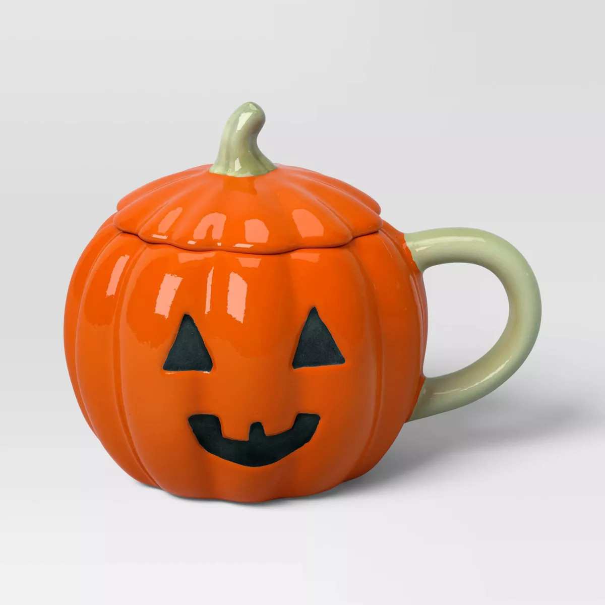 9.5 fl oz Jack-o-Lantern Mini Figural Mug with Lid - Hyde and EEK! Boutique™ | Target