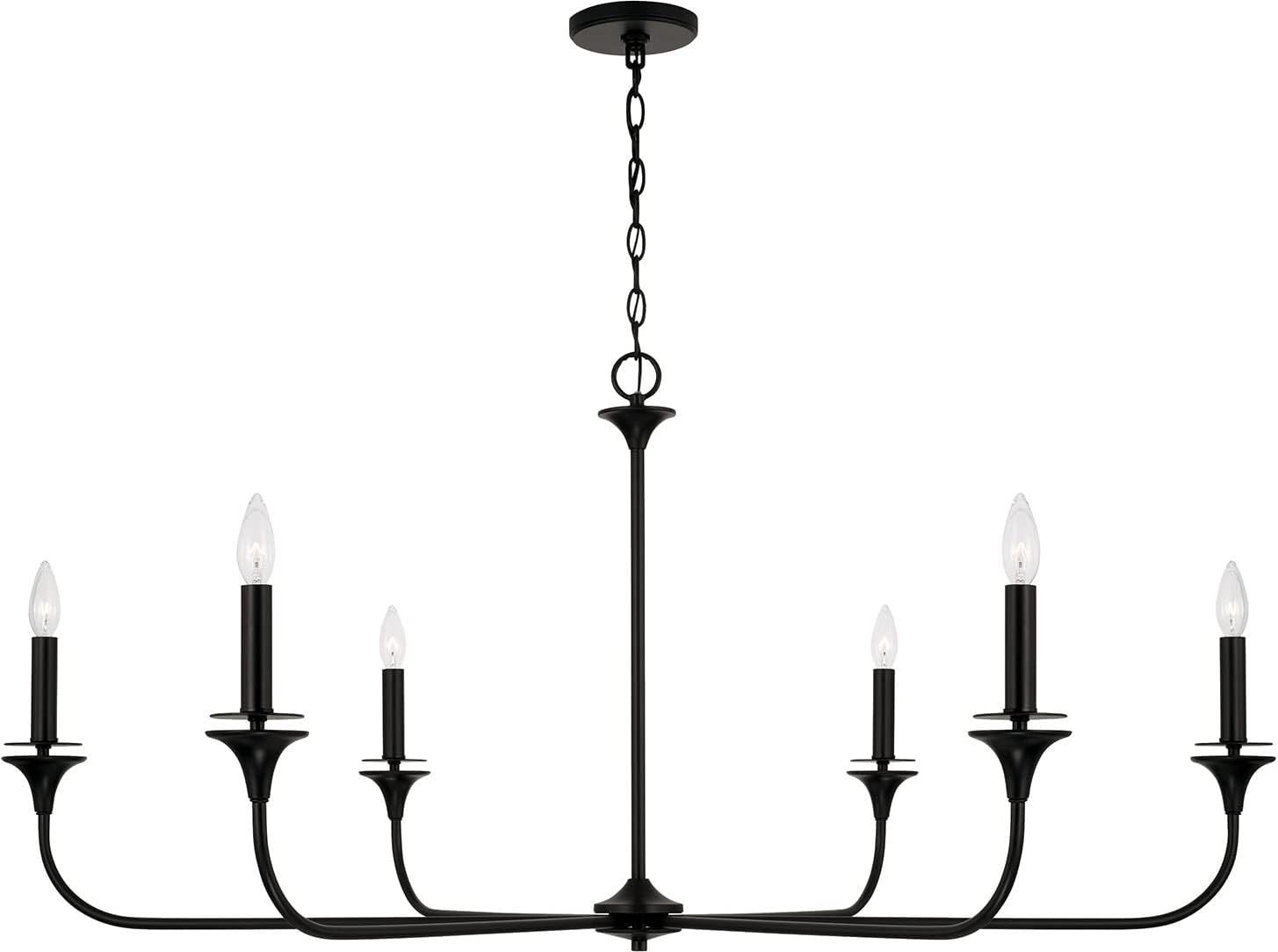 HomePlace Lighting 448961MB Presley Transitional Minimalistic Round Chandelier, 6-Light 360 Total... | Amazon (US)