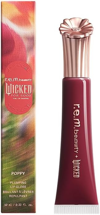 r.e.m. beauty Wicked: For Good | Poppy Plumping Lip Gloss | Instant Plumping Effect for Hydrated,... | Amazon (US)