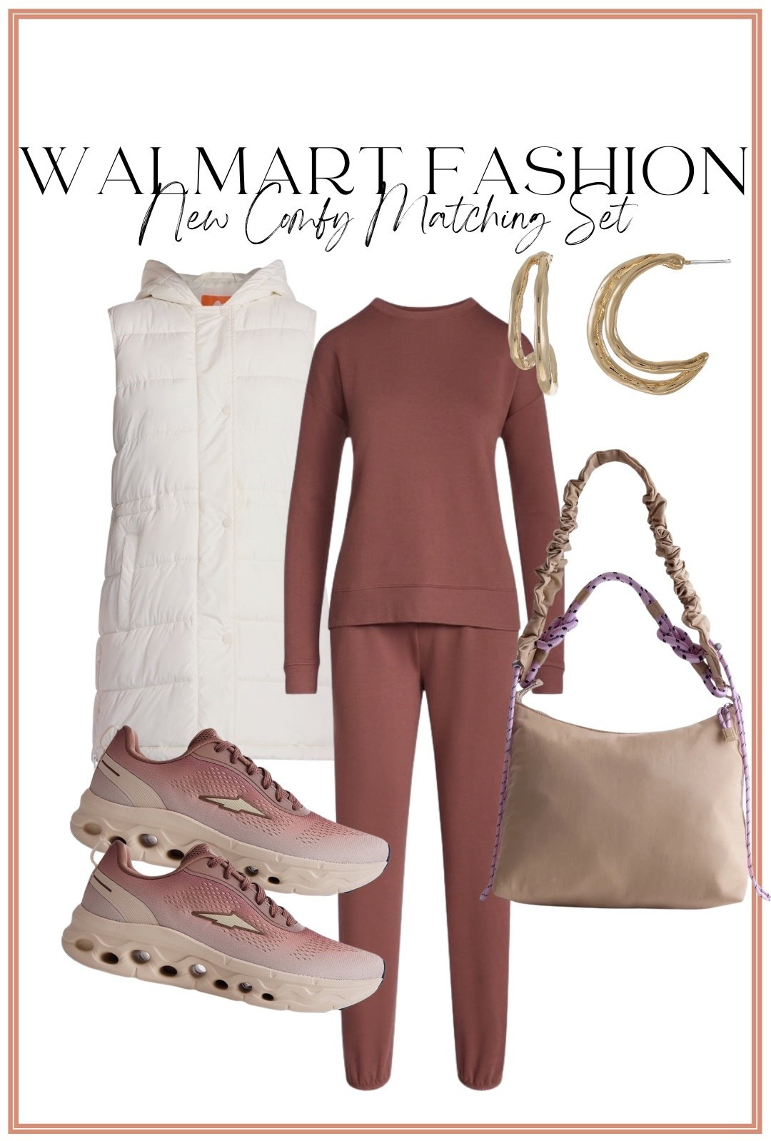 Cozy fall outfit perfection on Walmart 🤎🍂 This new matching set is such an easy elevated everyday look—the rich brown color is SO good for fall! Pair it with a long puffer vest, neutral sneakers, gold hoops, and a slouchy shoulder bag for the cutest casual outfit. I love pieces like this that look put together while still being comfy enough for errands, travel, school drop-off, or everyday wear. ✨

So many good Walmart fashion finds right now! 🤎

#WalmartFashion #WalmartFinds #WalmartStyle #WalmartNewArrivals #FallFashion #FallOutfitIdeas #MatchingSet #MatchingSetOutfit #CasualFallOutfit #AffordableFashion #AffordableStyle #FallStyle #EverydayOutfit #CozyOutfit #WomensFashion

#LTKootd #LTKPetite #LTKmomlife