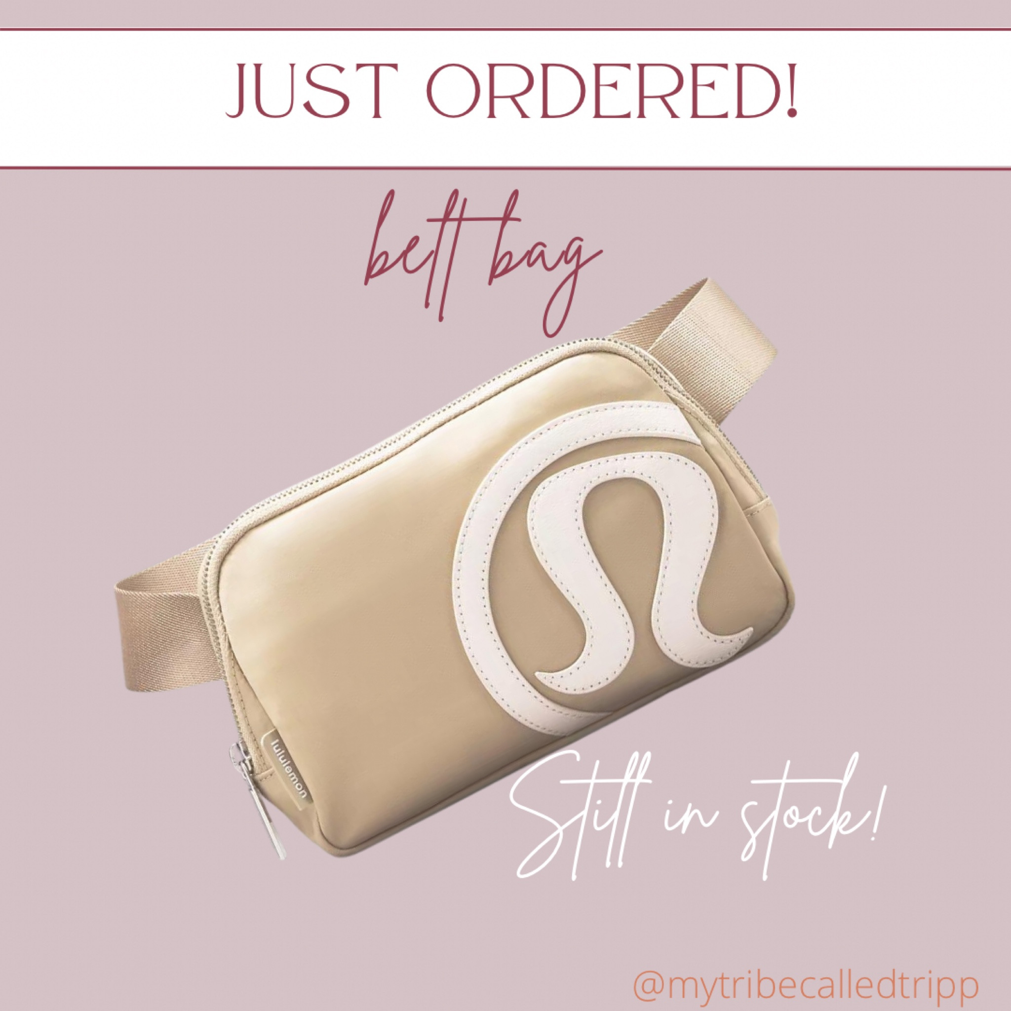 New belt bag! Still in stock! 

#lululemon #beltbag 
#instock #under50 

#LTKitbag #LTKunder50 #LTKFind