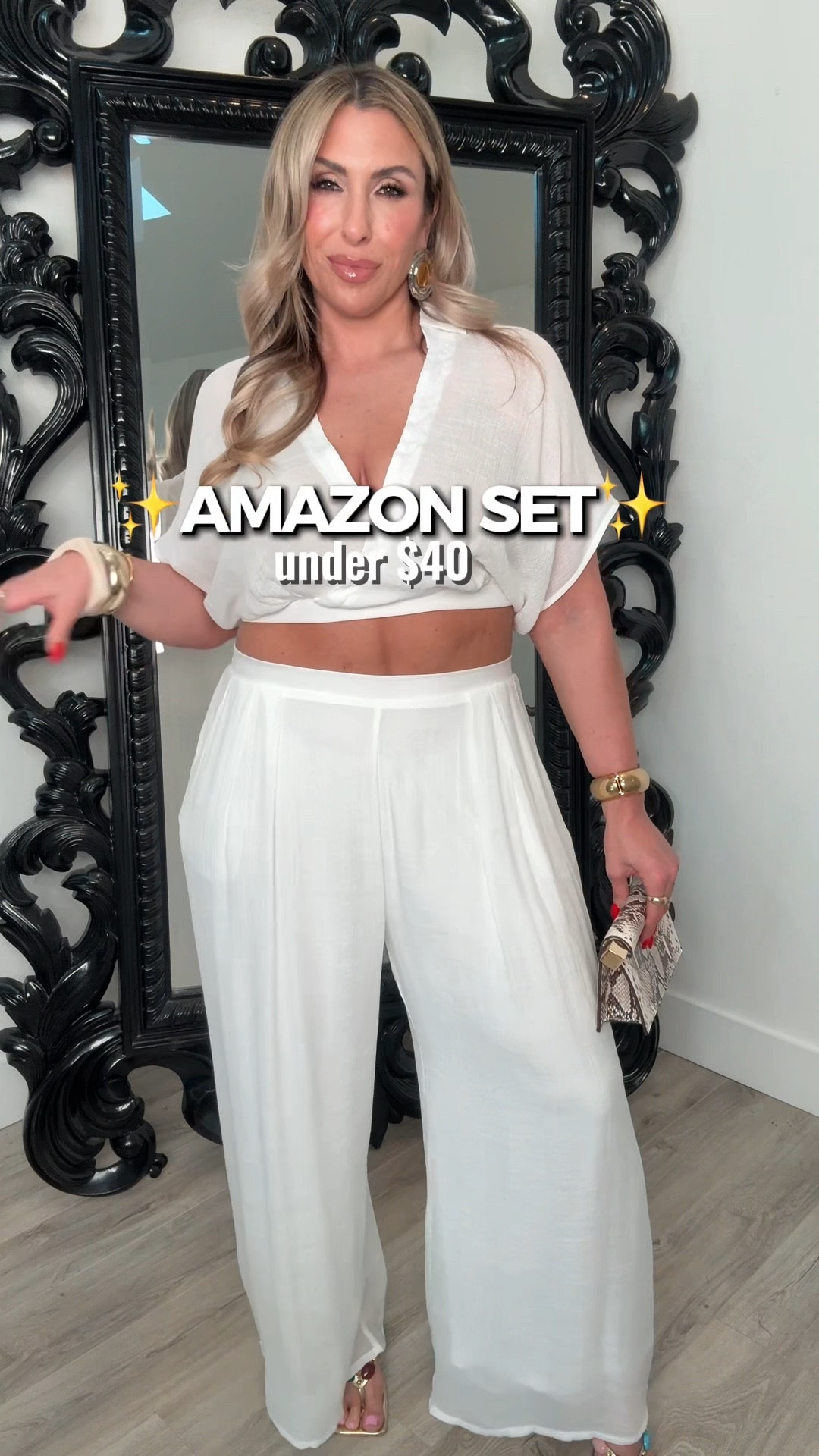 highly recommend this site the fit is incredible wearing a size extra large in the set. The waste is stretchy and I did have room. I could probably size down to a large.

￼ all the accessories are linked. 

#LTKfindsunder50 #LTKmidsize #LTKstyletip