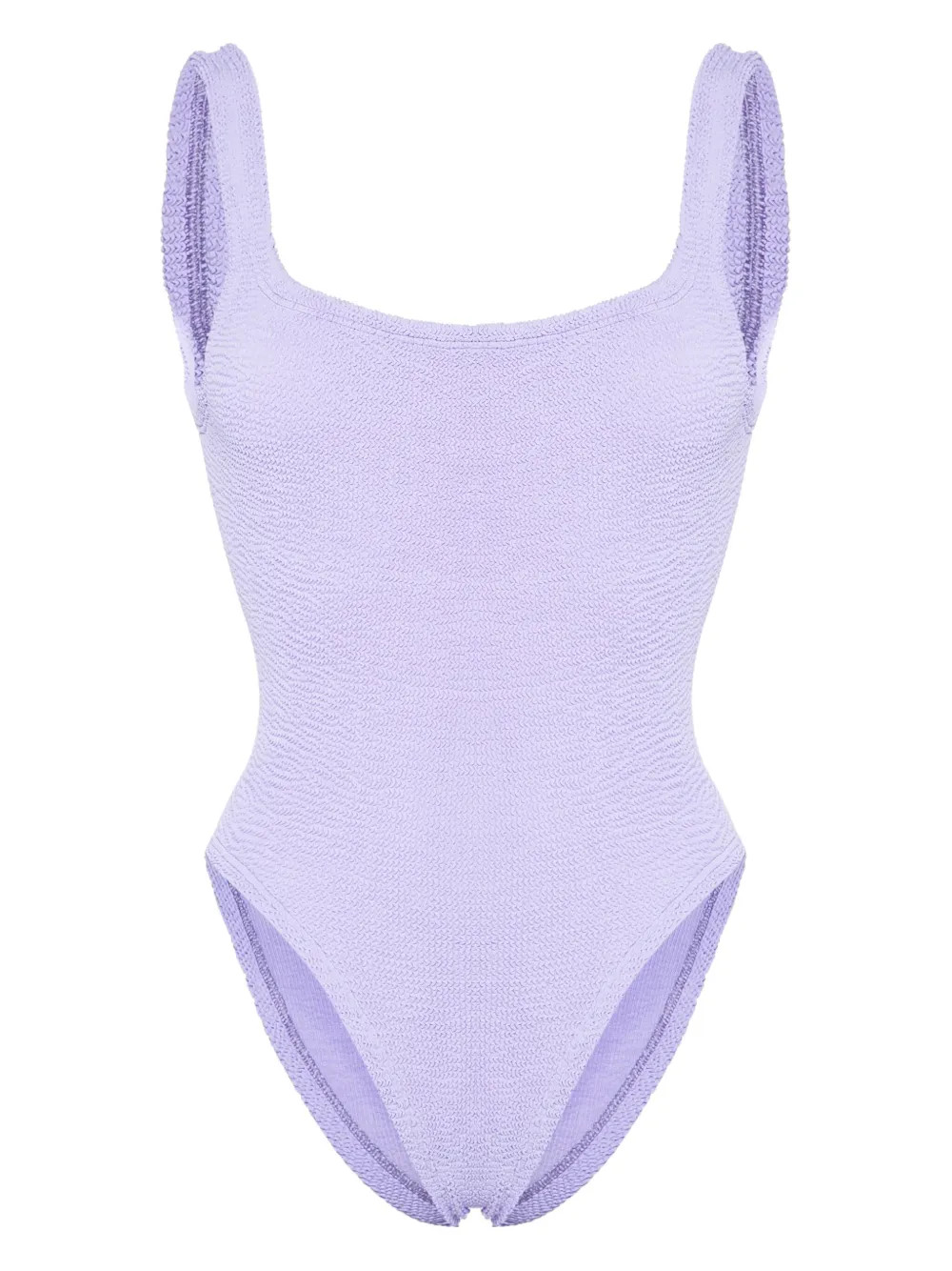 Hunza G shirred-effect Swimsuit | Purple | FARFETCH | Farfetch Global