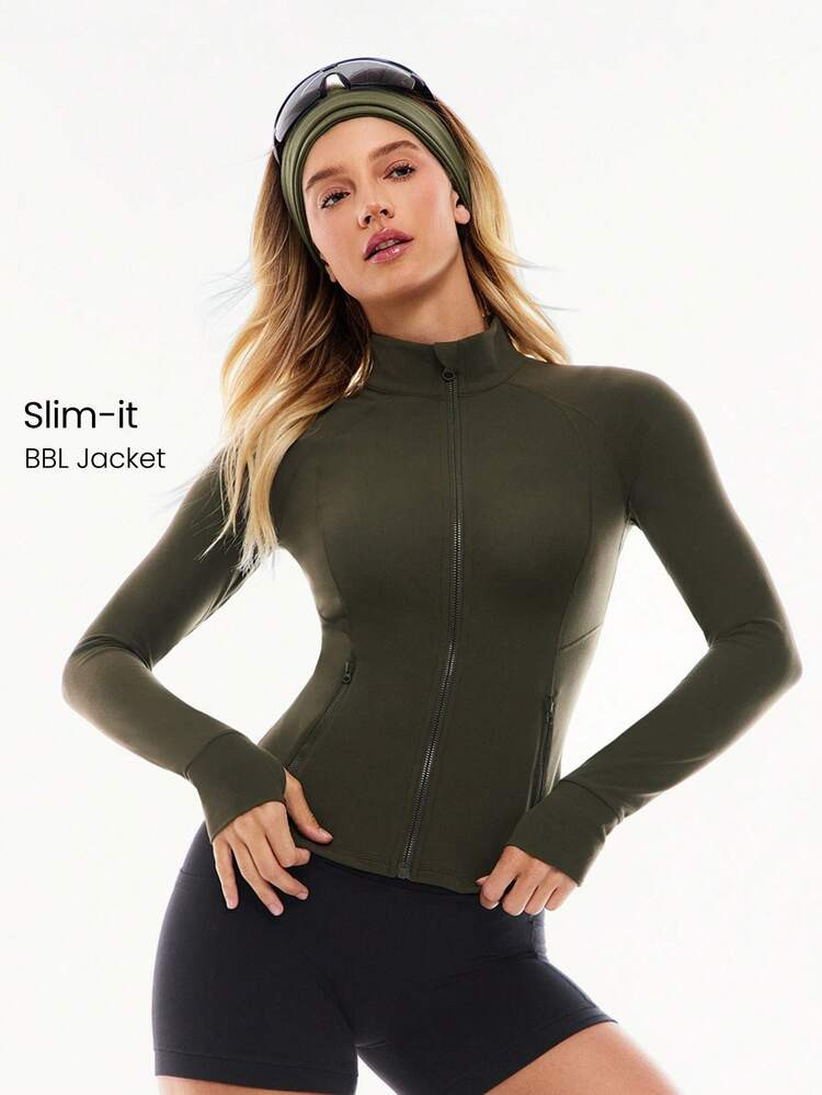 Glow Mode Feather fit BBL Jacket | SHEIN