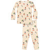 Skiers Pajama Set, Cream | Maisonette
