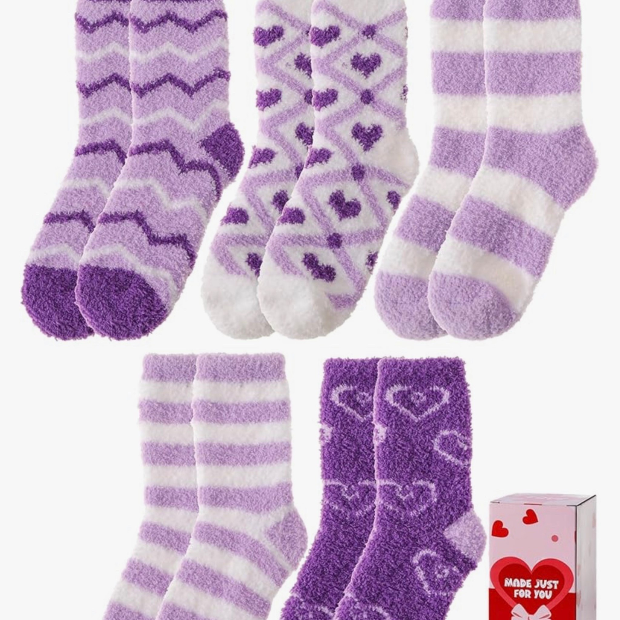 Womens Fuzzy Socks Warm Fluffy Cozy Winter Slipper Thick Fleece Heart Socks 5 Pairs

#LTKdayinmylife #LTKSaleAlert #LTKselfcare