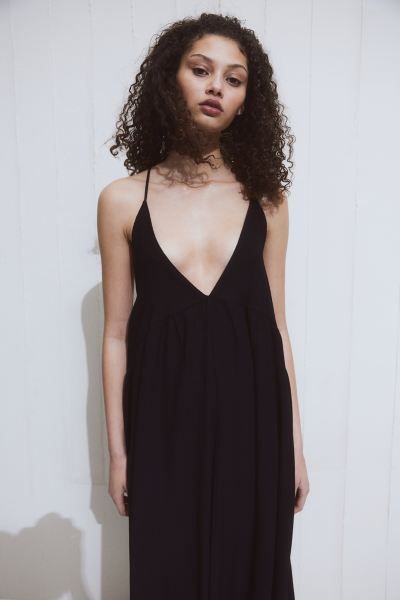Tie-detail Beach Dress - Black - Ladies | H&M US | H&M (US + CA)