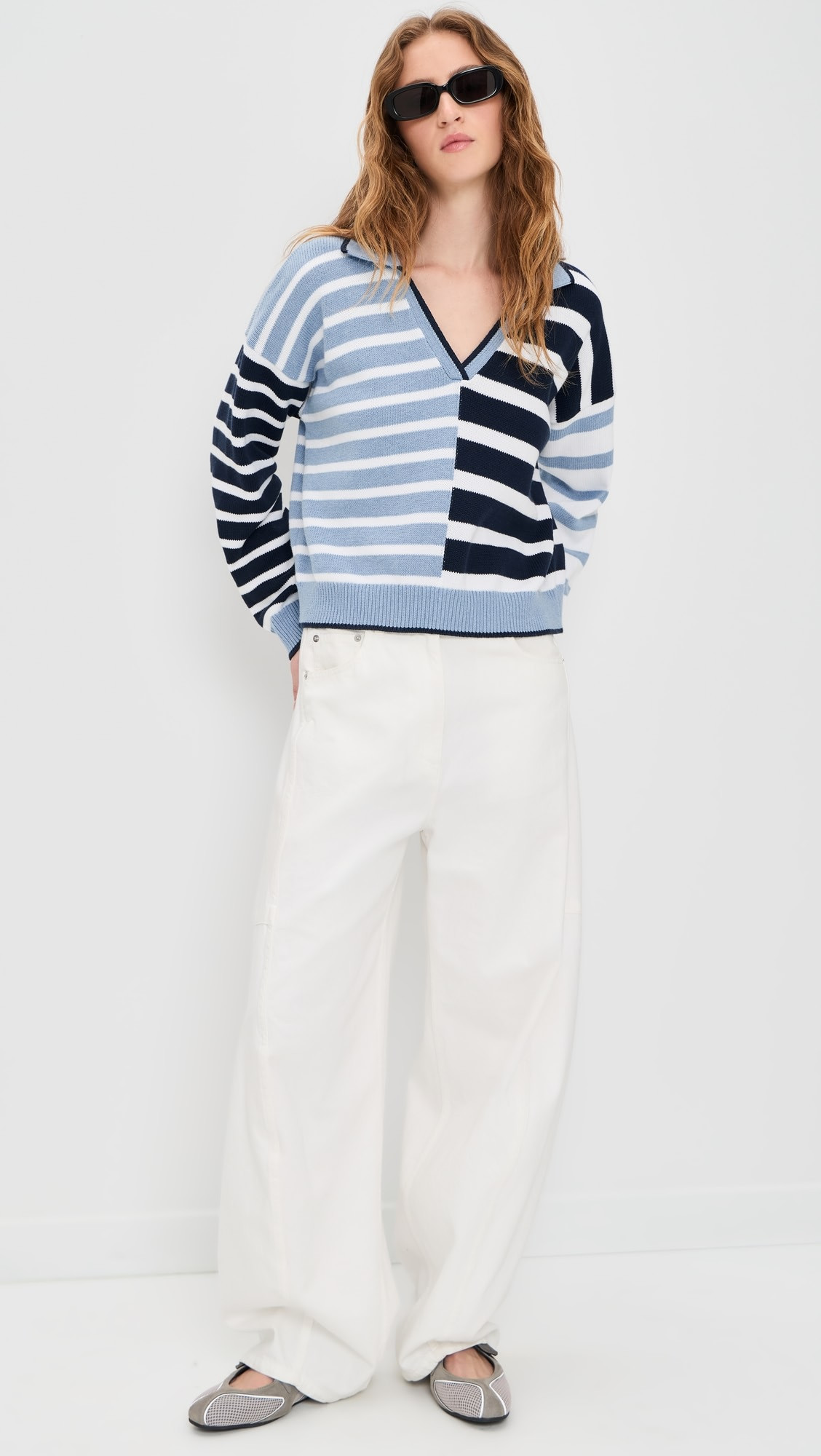 Arden Stripe Polo Sweater | Shopbop