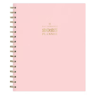 Day Designer 2025 Weekly/Monthly Planner 9.25"x7.87" Wirebound Blush: Calendar, Goal Planner, Adult Stationery | Target