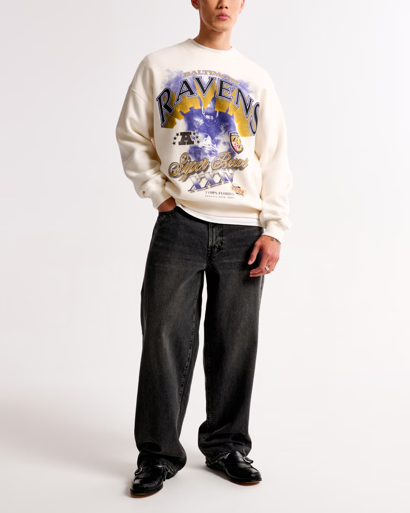 Baltimore Ravens Graphic Crew Sweatshirt | Abercrombie & Fitch (US)