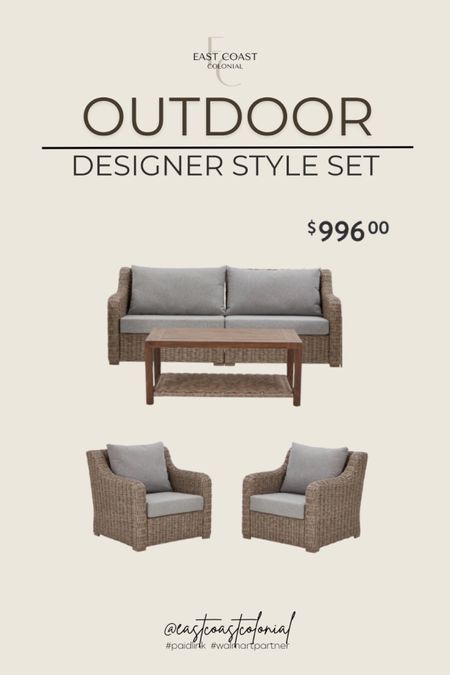 Budget-friendly outdoor patio furniture. Designer style. Porch. 

#LTKStyleTip #LTKSaleAlert #LTKHome
