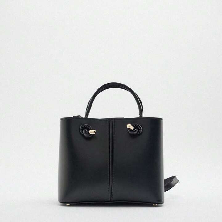 New Women Black Mini City Handbag Shoulder Bag, Fashionable & Versatile Bucket Bag With High-End ... | SHEIN