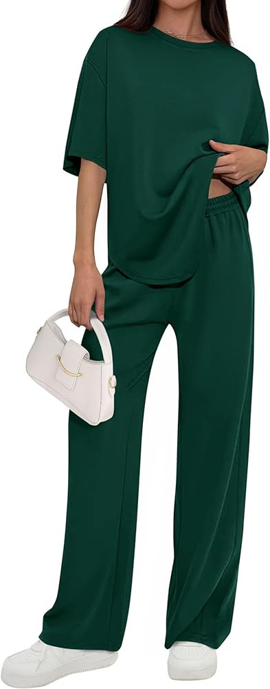 PRETTYGARDEN 2 Piece Lounge Sets Women Airport Travel Outfit | Amazon (US)
