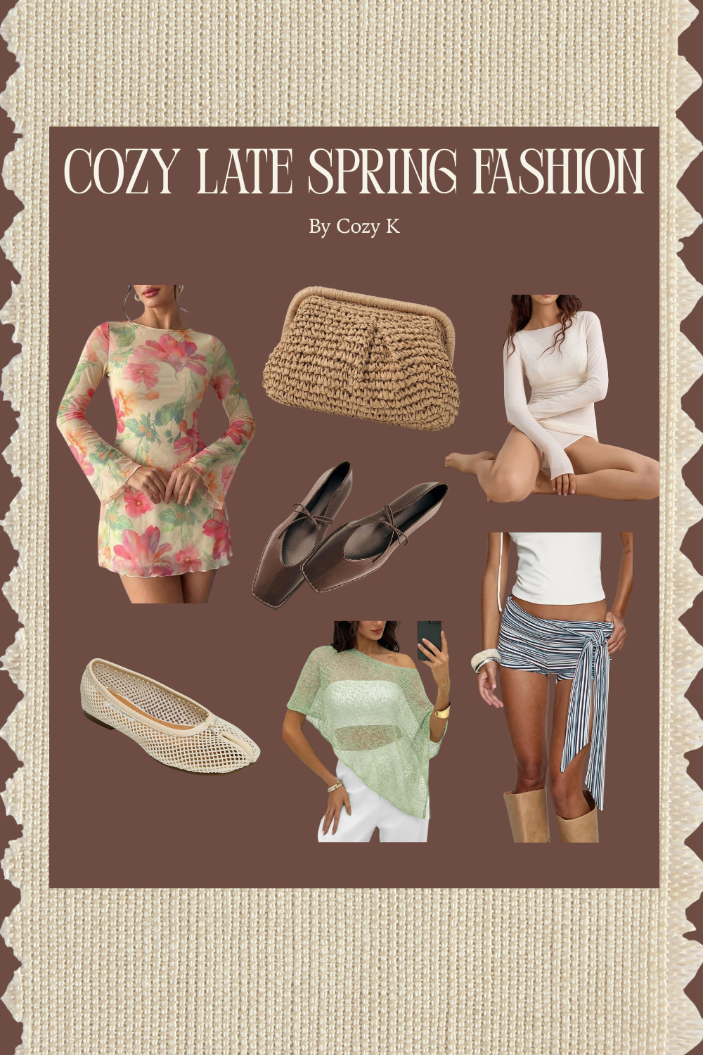 super cute fit ideas for a cozy aesthetic this time of year 🌻🌼🤎 #spring #fashion #fit #outfit #clutch #skirt #tabi #balletflats #ballet #summer  

 #LTKgrwm #LTKootd