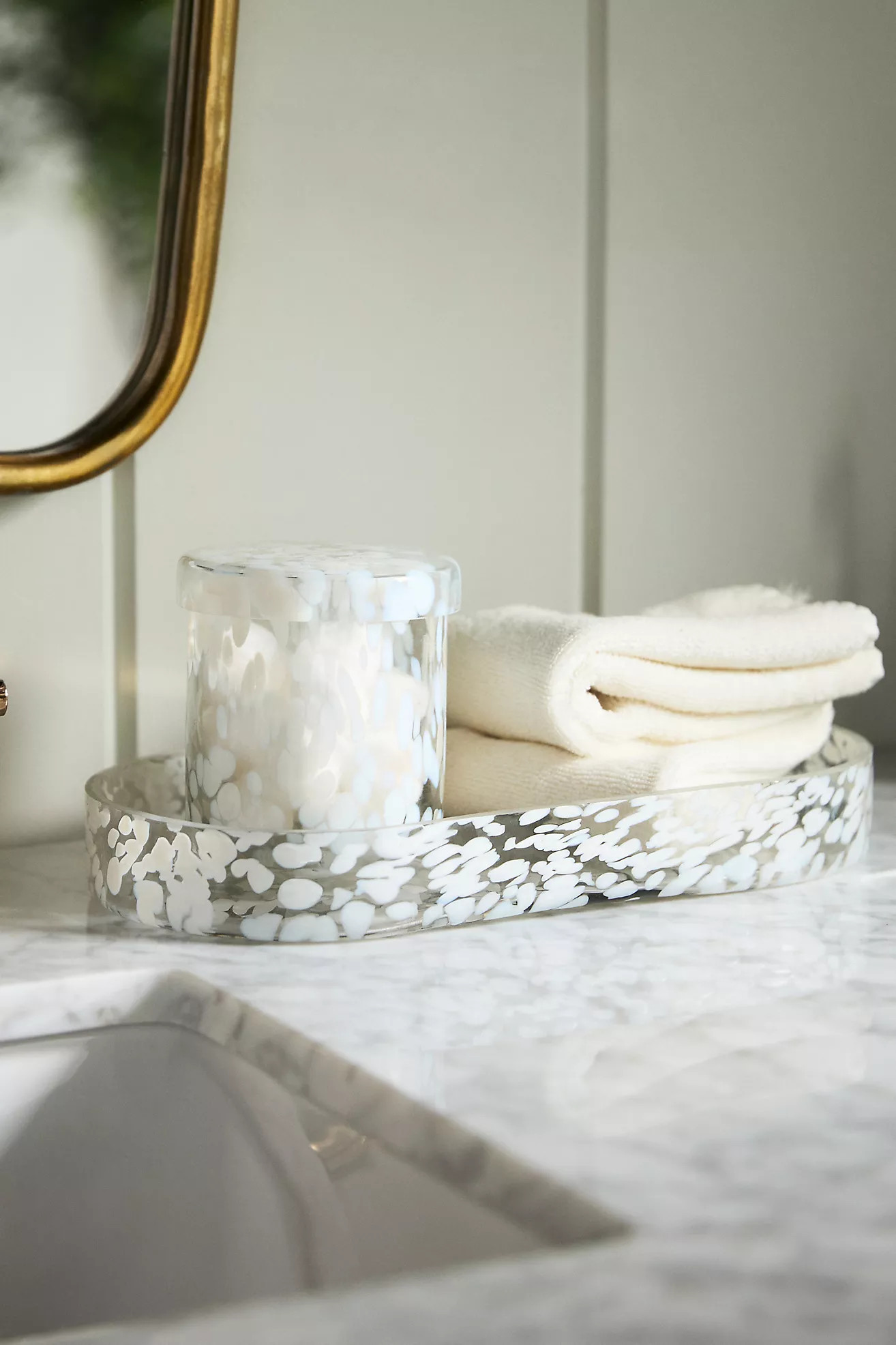 Bryn Glass Bath Tray | Anthropologie (US)