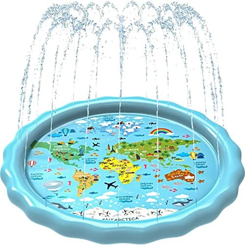 SplashEZ 3-in-1 Splash Pad, Sprinkler for Kids and Wading Pool for Learning – Children’s Spri... | Amazon (US)