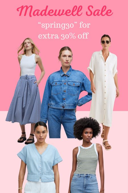 This Madewell sale is so good! You get an extra 30% off with code “spring30” The striped tank is one of my favorites! 

#LTKxMadewell #LTKmidsize #LTKover40
