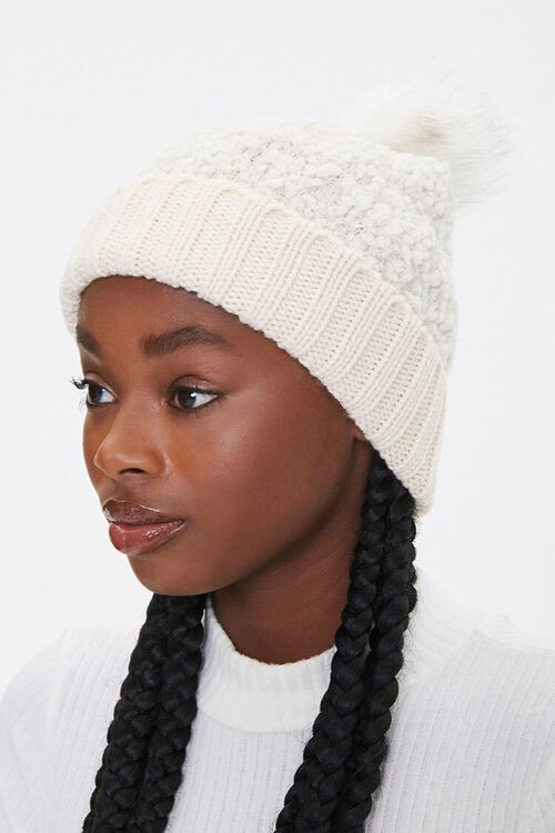 Faux Shearling Pom Pom Beanie | Forever 21 (US)
