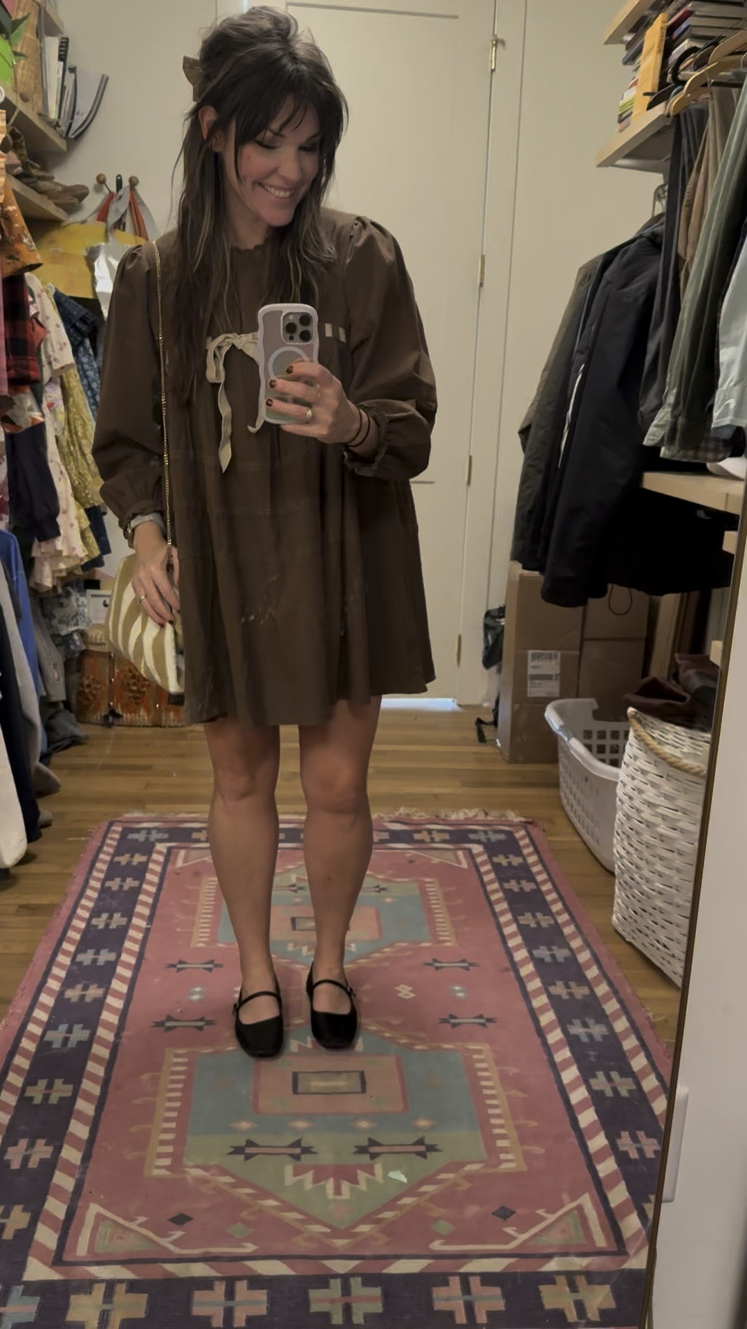 I adore this dress with the velvet bow detail. It’s so cute, and easy to dress up or down. It has pockets, too, and is ✨so✨ comfortable. I’m wearing a size M!

#LTKOver40 #LTKSeasonal #LTKMidsize