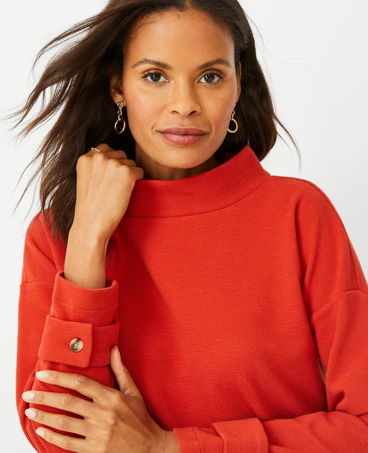 Mock Neck Top | Ann Taylor (US)