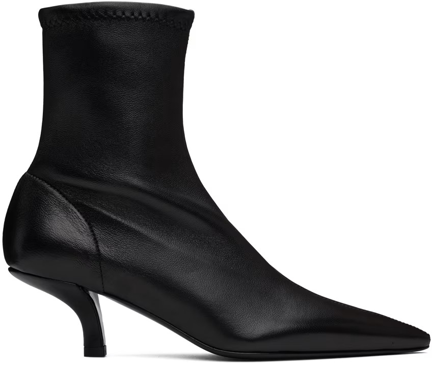 Black 'The Heeled Sock' Boots | SSENSE
