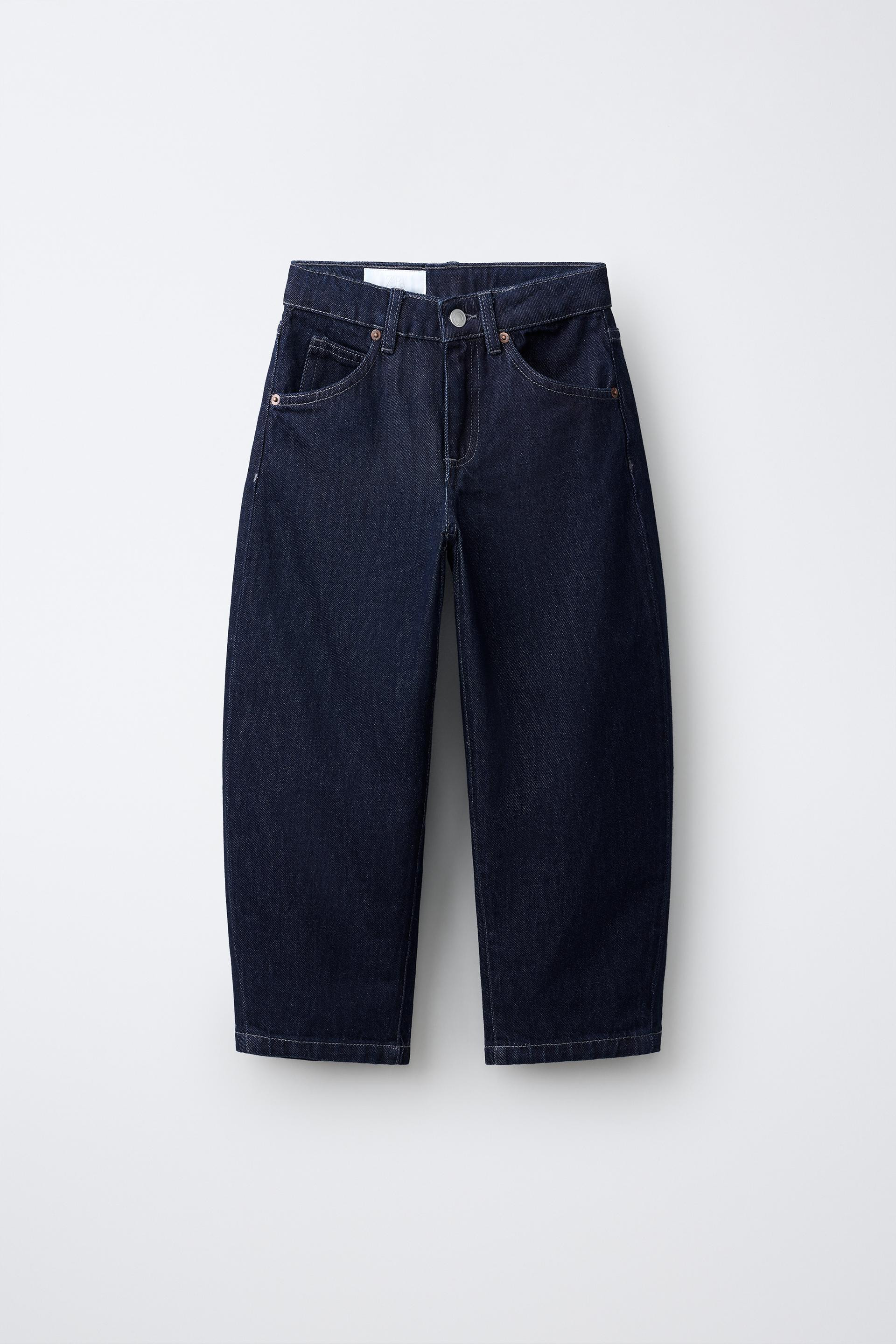 Zara - Barrel Jeans - Light Blue - 8-9 Years (51,6 Inches) - Kids | Zara US
