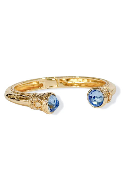 Back to Me Sapphire Gold Cuff Bracelet | The Willow Tree