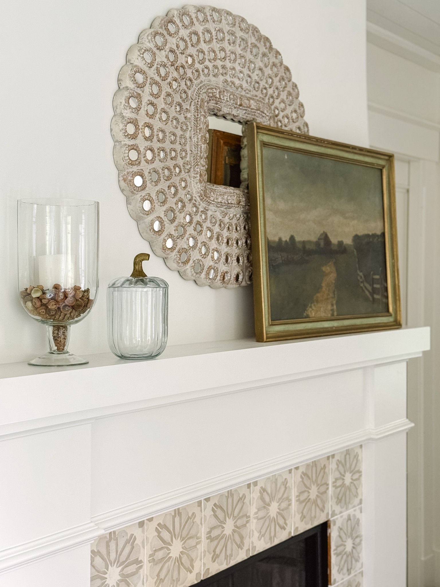 Cozy fall mantel peeks. Antiques styled with Birch Lane’s new fall collection pieces. @birchlane #BirchLanePartner #MyBirchLane

#LTKSeasonal #LTKHome #LTKautumn
